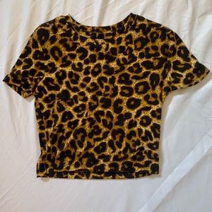 Zara cheetah shirt